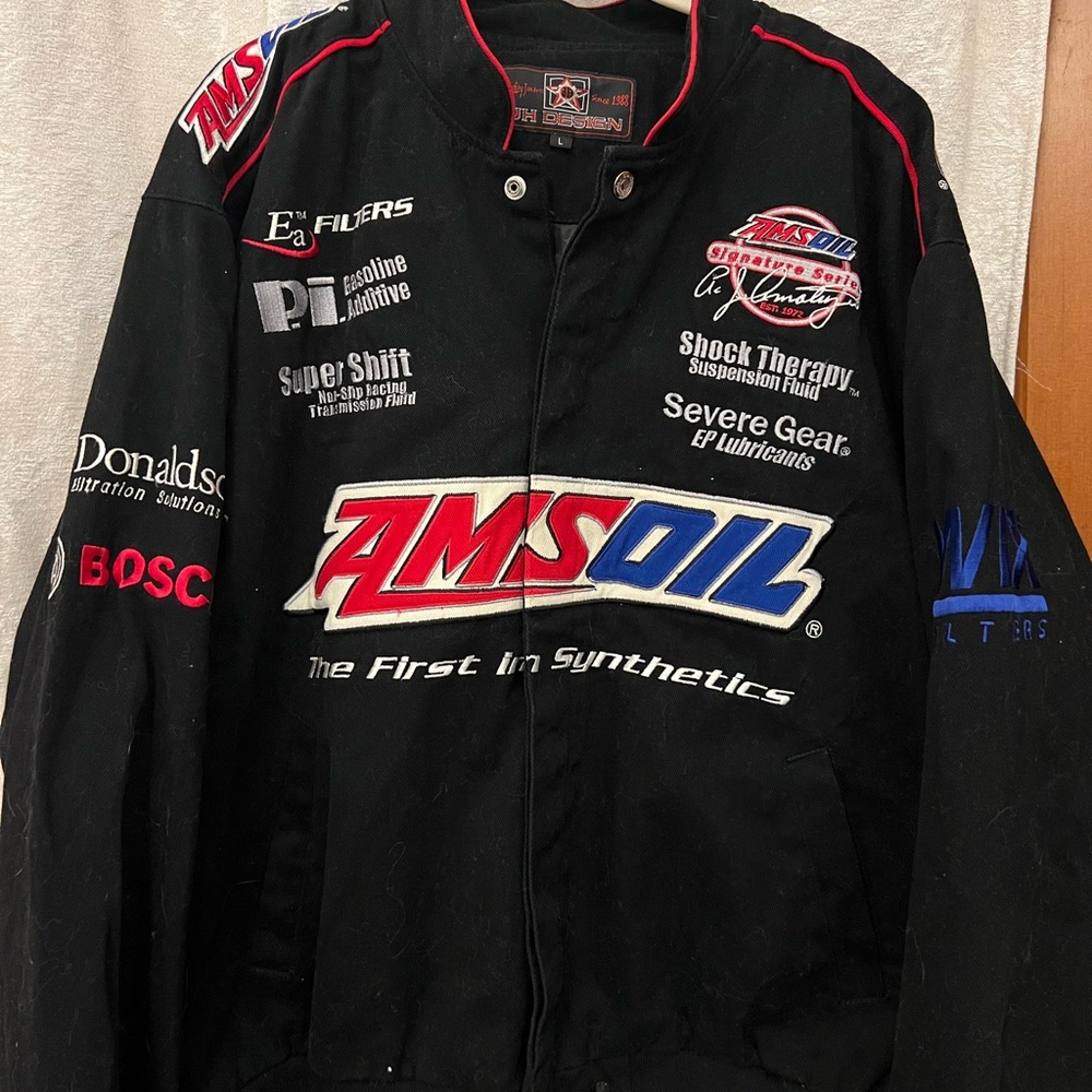 SOLD on *depop* Black Vintage AMSOIL Racing Jacket